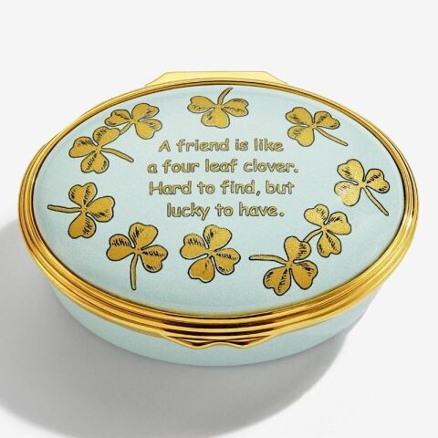 Four Leaf Clover - Enamel Box