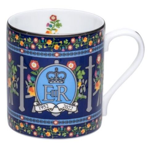 Platinum Jubilee Flowers Of The Realm Mug