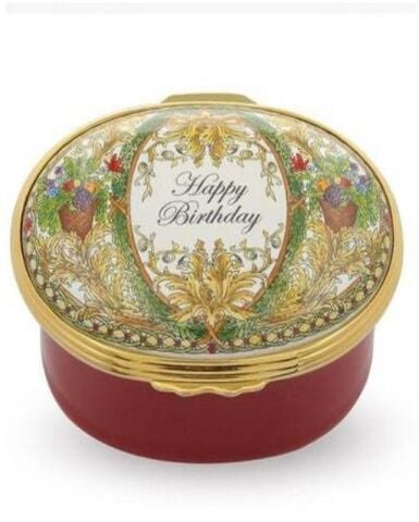 Happy Birthday - Musical Enamel Box