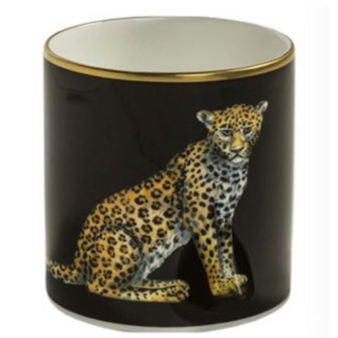MW Twin Leopards - Black - Pen Pot