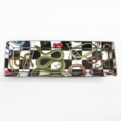 Snakes And Ladders Platinum Pen Tray