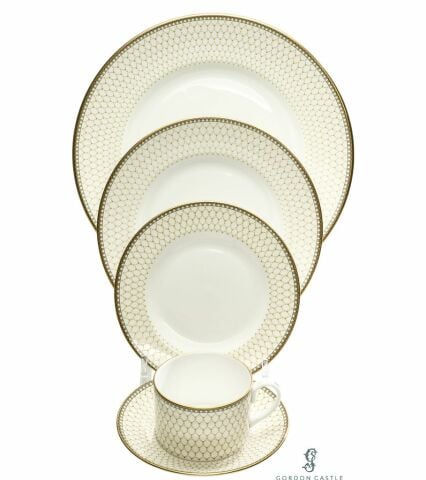 Antler Trellis - Ivory -  5 Piece Place Setting