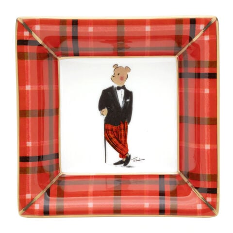Hal At Christmas Square Tray