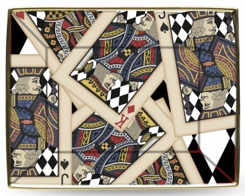 Lets Play Cards - Gold - Trinket Tray