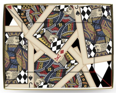 Lets Play Cards - Gold - Trinket Tray