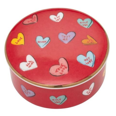 TR - True Love - Red - Round Trinket Box