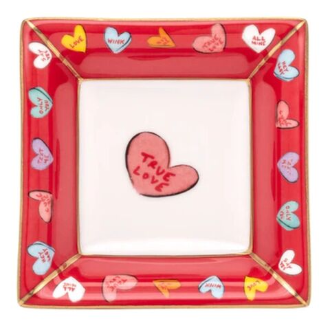 TR - True Love - Red - Square Trinket Tray