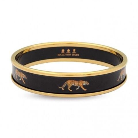 1cm MW Tiger - Black - Gold - Small Bangle