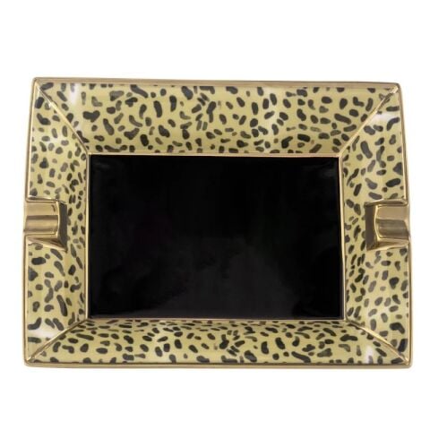Halcyon Days Leopard Ashtray
