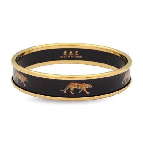 1cm MW Tiger - Black - Gold - Small Bangle