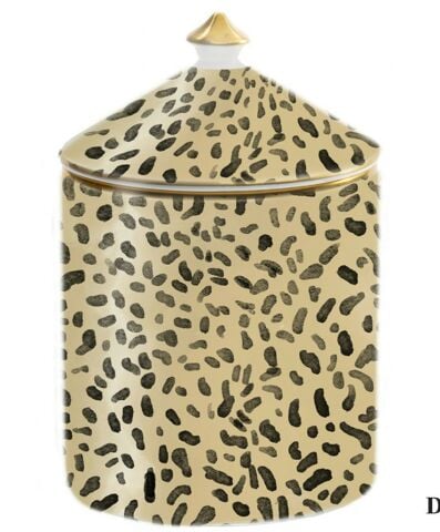Halcyon Days Leopard Sandalwood & Vetiver Lidded