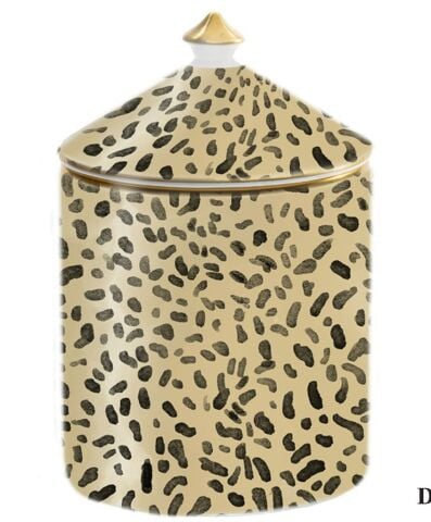 Halcyon Days Leopard Sandalwood & Vetiver Lidded