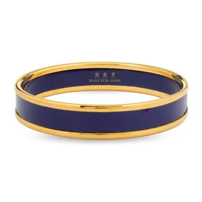 1 Cm Navy Gold Medium Bangle