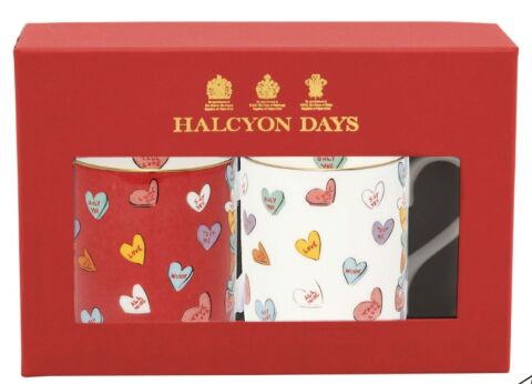 TR - Love You - Red & White - Mug Set x 2