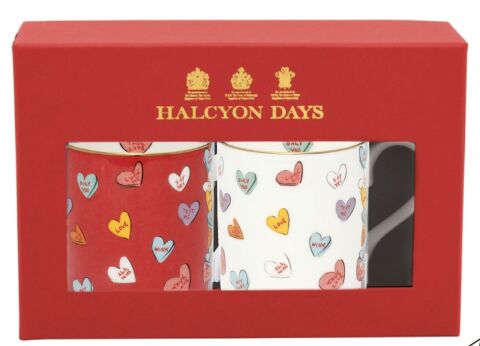 Tr Love You Red And White Mug Set X 2