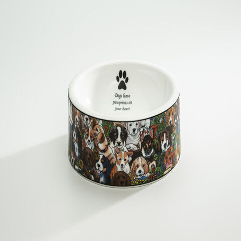 Dogs Leave Pawprints Large Bowl
