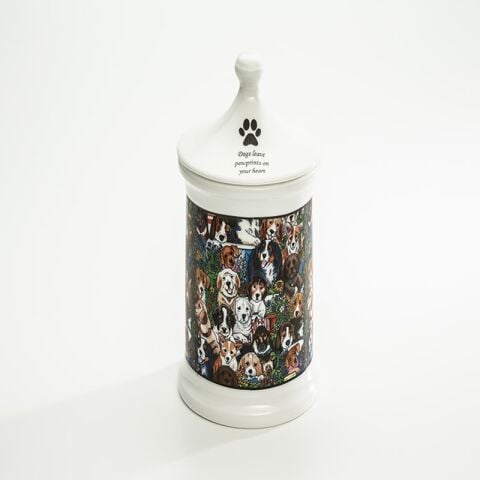 Dogs Leave Pawprints - Small Treat Jar