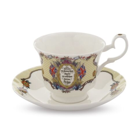 Vivat Regina - Ivory - Teacup & Saucer