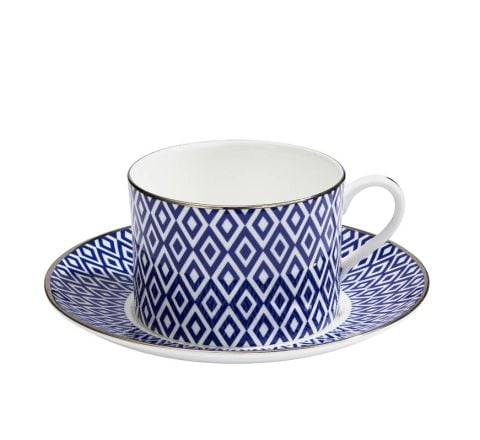 HRP - Aragon - Midnight Platinum - Tea Cup & Saucer