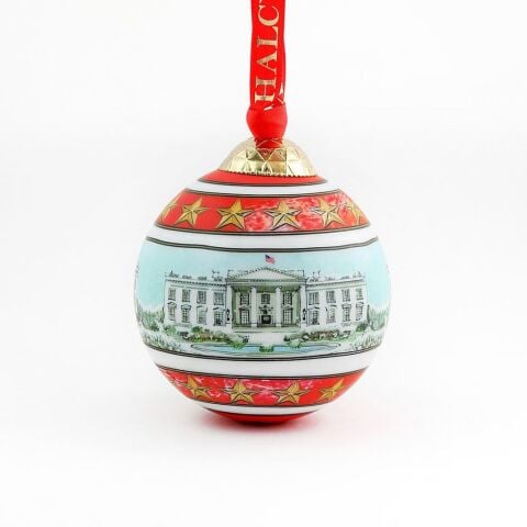 The White House İn The Snow Bauble