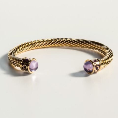 Maya Jewel - Amethyst - Gold - Torque