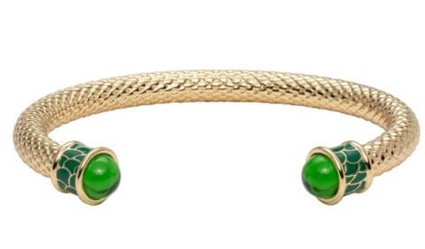 Salamander Torque Emerald Bangle
