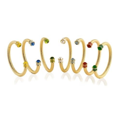 Salamander Torque Emerald Bangle