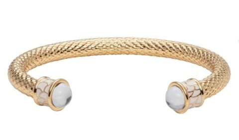 Halcyon Days Salamander Diamond Gold Torque Bangle Bracelet