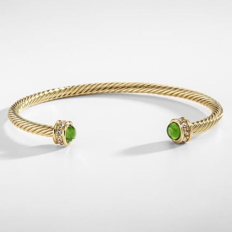 Skinny Maya Jewel - Emerald - Gold - Torque - NEW