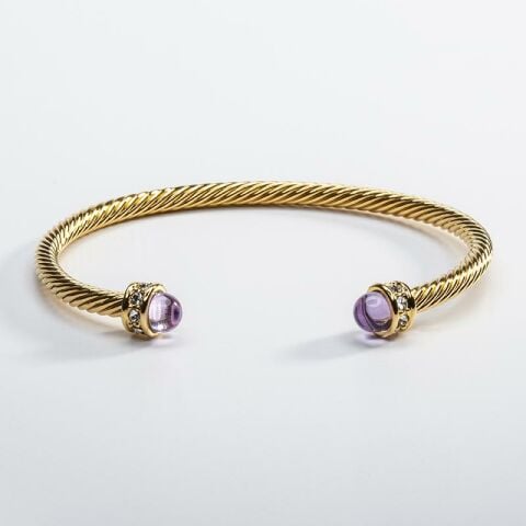 Skinny Maya Jewel - Amethyst - Gold - Torque