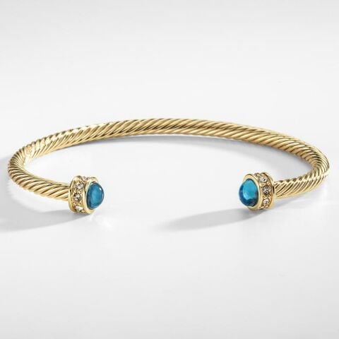 Skinny Maya Jewel - Sapphire - Gold - Torque - NEW