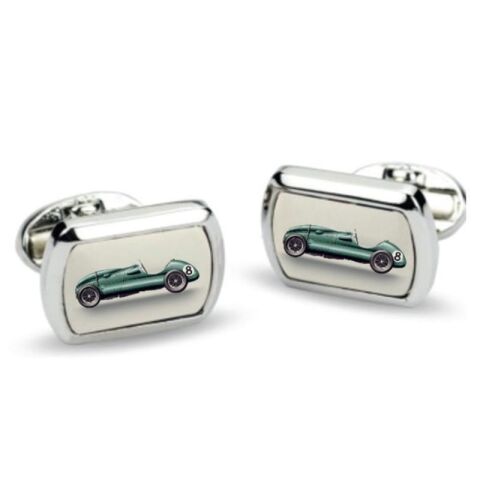 Racing Car Rectangular - Palladium - Cufflinks
