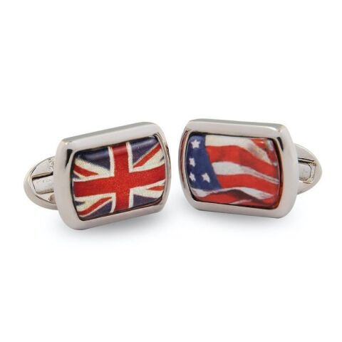 A Very Special Relationship USA/UK - Palladium - Cufflinks