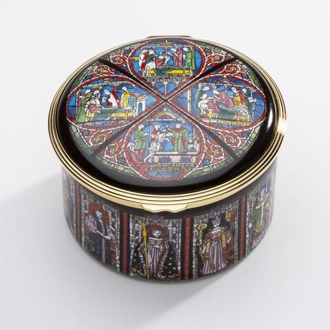 Canterbury Cathedral 850Th Anniversary Musical Enamel Box Le75
