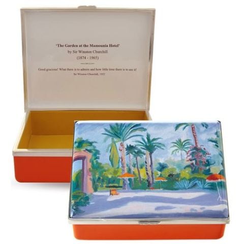 CH - The Garden at Mamounia - Leather Lined Enamel Box LE 50