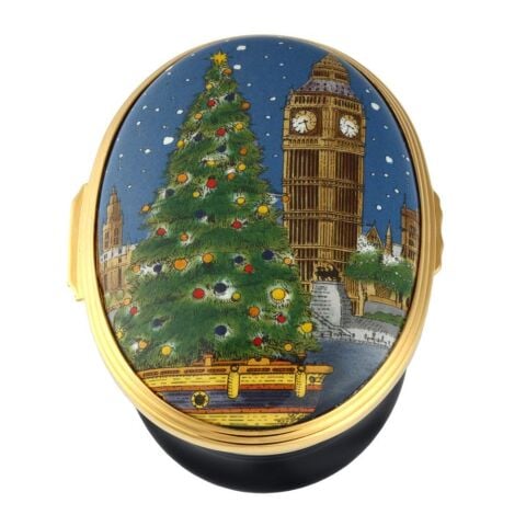 Big Ben At Christmas Enamel Box