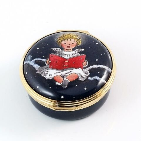 Cherub  Singing - Enamel Box