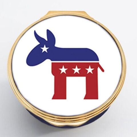 Democratic Donkey - Enamel Box
