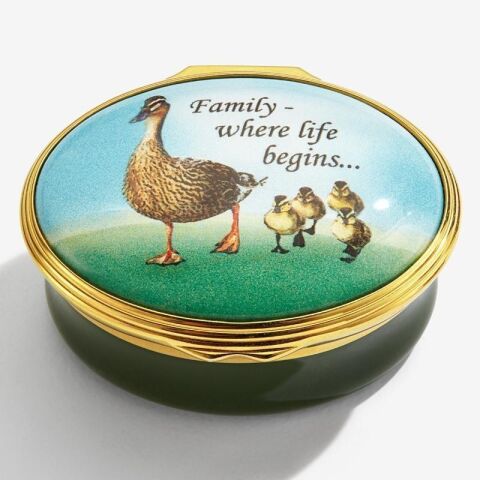 Family where life begins - Enamel Box