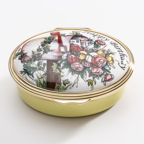 Happy Birthday Enamel Box
