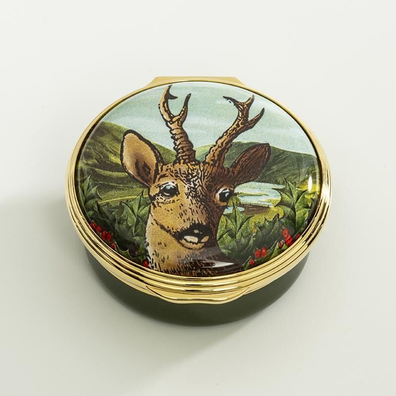 95Highland Stag Enamel Box