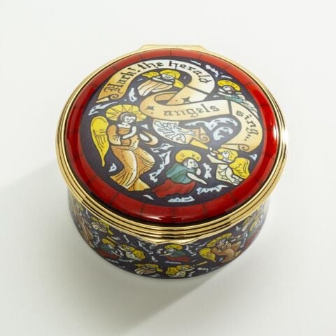 Hark The Herald Musical Enamel Box