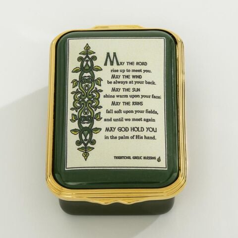 Irish Prayer Enamel Box