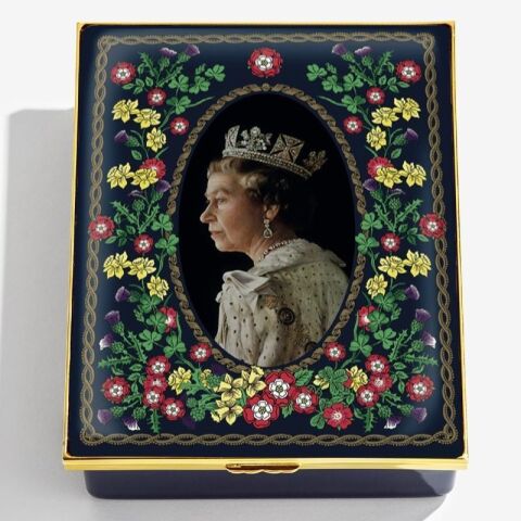 The Longest Reigning Monarch - Leather Lined Enamel Box LE75
