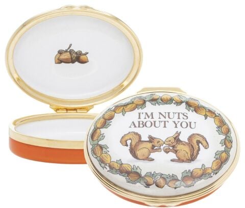 Halcyon Days IÕm Nuts About You Enamel