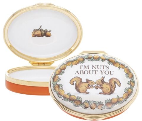 Halcyon Days IÕm Nuts About You Enamel