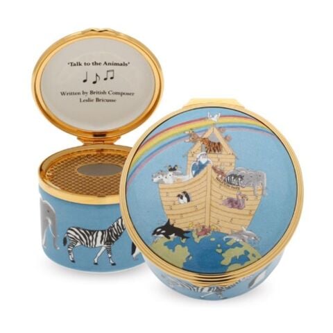 Noahs Ark Musical Enamel Box