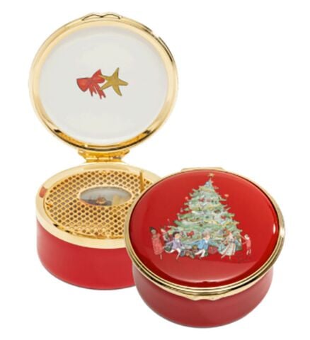 Nutcracker Party Scene Tree Musical Enamel Box