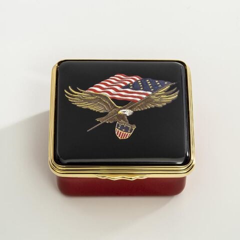 Star Spangled Banner Enamel Box