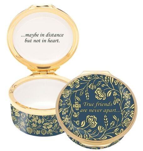 Halcyon Days True Friends Enamel Box